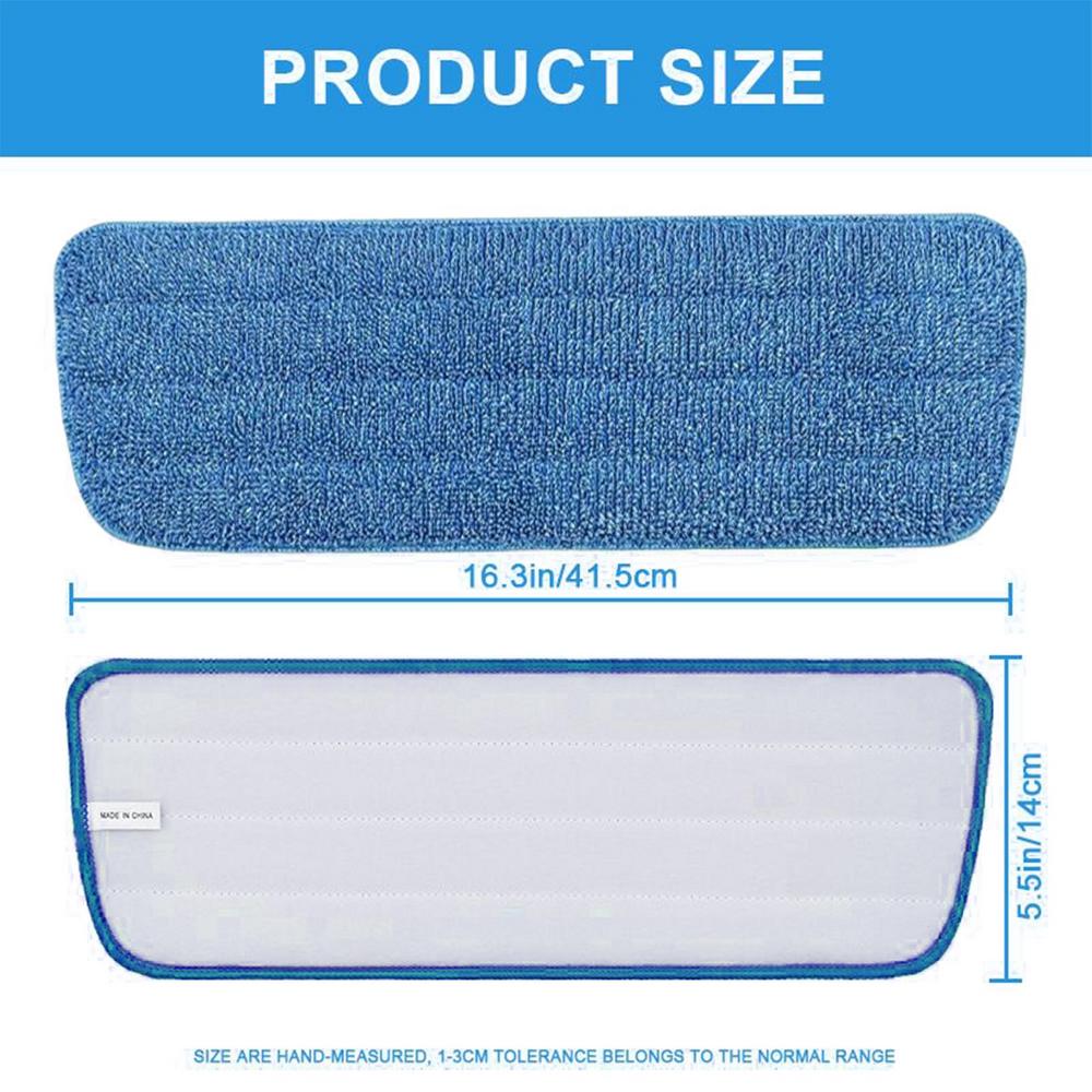 Mop Pads Reusable Microfiber Floor Wiper Cloth Reusable Mop Cloth Replacement For Hardwood Floor Apartment Dormitory Living Room