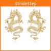 Chic Statement Dragon Earrings Elegant Alloy Design Perfect For Special Occasions