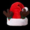 Christmas Antler Leaf Plush Hat