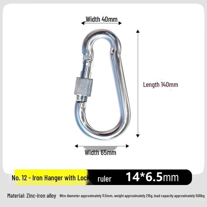 Galvanized Safety Tarp Hooks with Nut Lock (10-Pack)