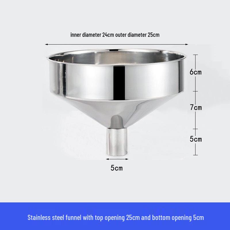 Heavy-Duty Stainless Steel Large Funnel for Industrial Fuel and Oil Press Machines