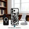 F-Fashion T-Tiger Leopard Print Phone Case Magnetic For iPhone17 16 15 14 13 12 Pro Max For Magsafe Wireless Charging Cover