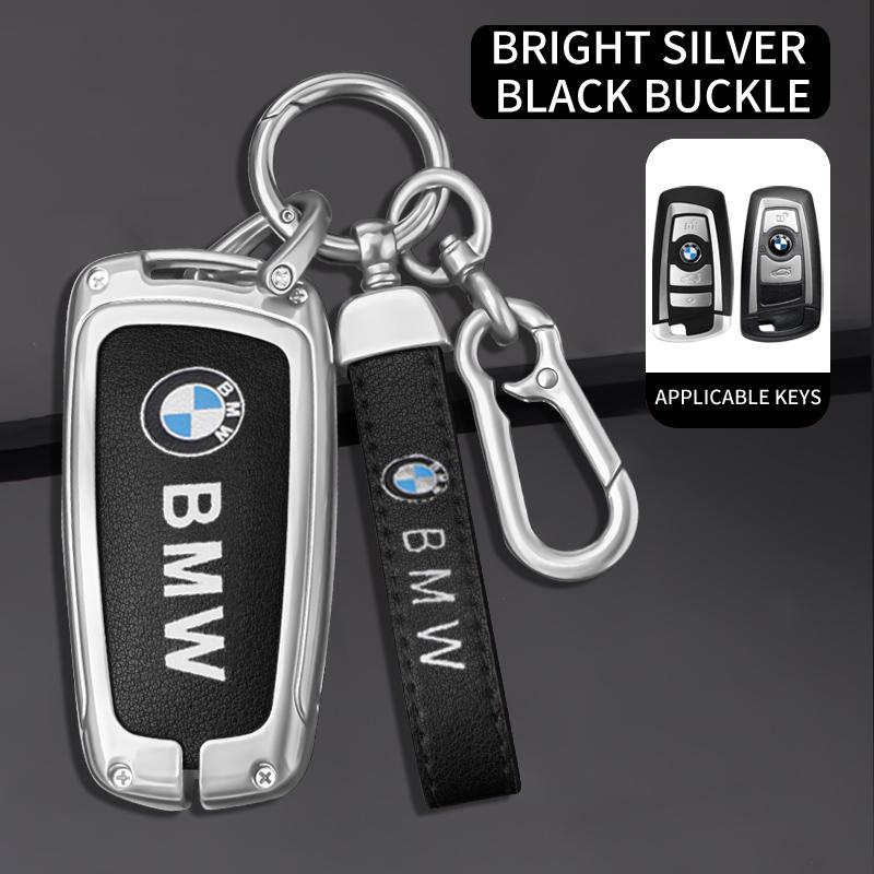 Car Smart Key Fob Case Cover Bag For BMW 3 4 5 Series 320i 530i 550i F20 F21 F30 F31 F25 F01 F02 Keyless Keychain Accessories OZ3