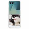 For Samsung Z Flip7 Flowers Case Transparent Hard PC Plastic Cover Shockproof Coque for Funda Samsung Galaxy Z Flip 7 5G Zflip7