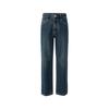GIOVANNI VALENTINO Herren Herbst/Winter Straight-Leg Casual Gebürstete Denim-Jeans