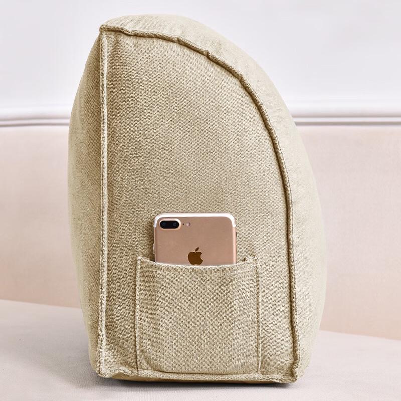 Li Lang Curved Velvet Sofa Lumbar Support Cushion