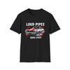 Loud Pipes Save Lives T-Shirt | 1969 Camaro SS Big Block Muscle Car Graphic Tee