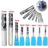 8pcs 4 Flutes Straight Shank Tungsten Steel Milling Cutter Tool CNC 2-12mm Carbide End Mill Set