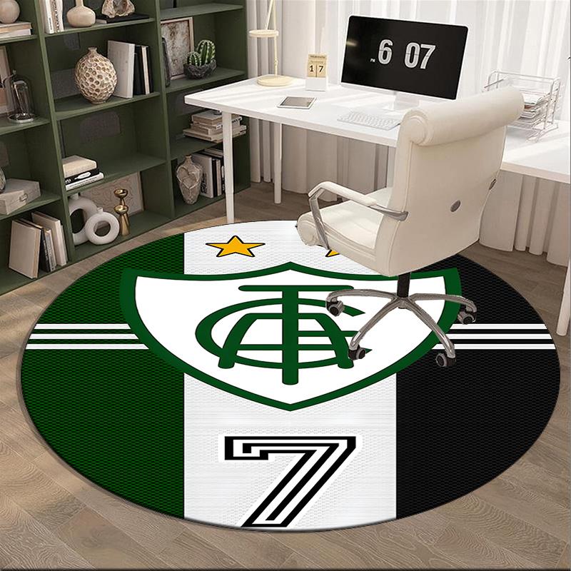 America Futebol Clube Round Rug for Livingroom,Bedroom, Palyroom, Chair Rug, Area rug, Circle Carpet, Large Size Fan Christmas gift