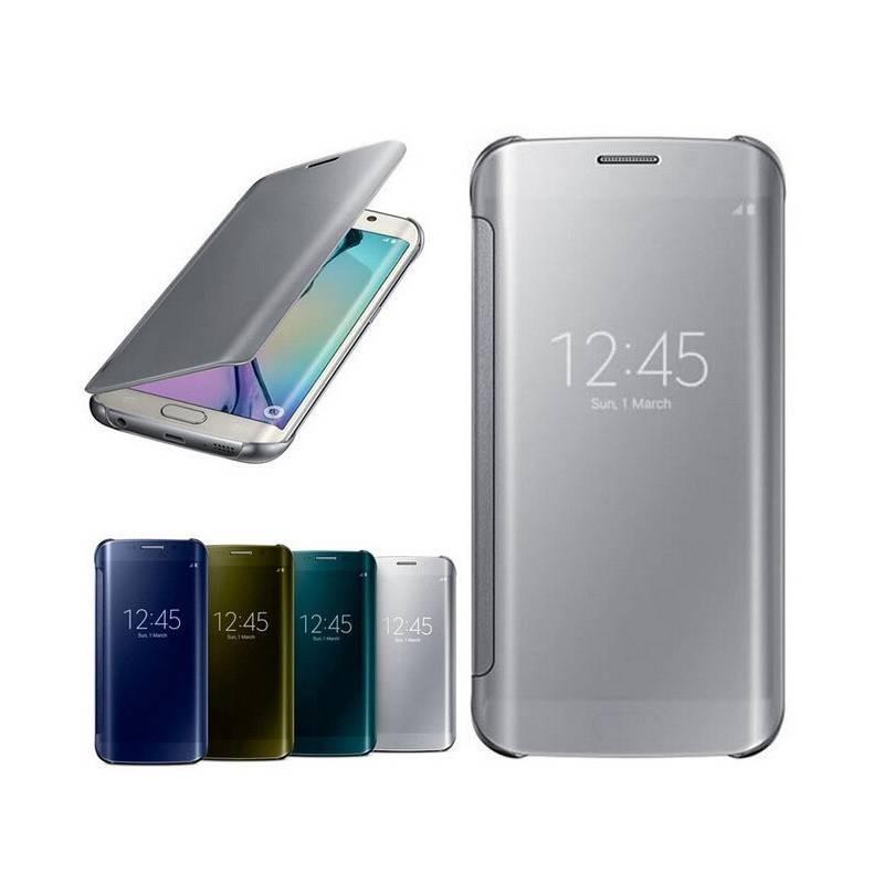Stylový černý akrylový flipový kryt pro Samsung S8/s8 Plus