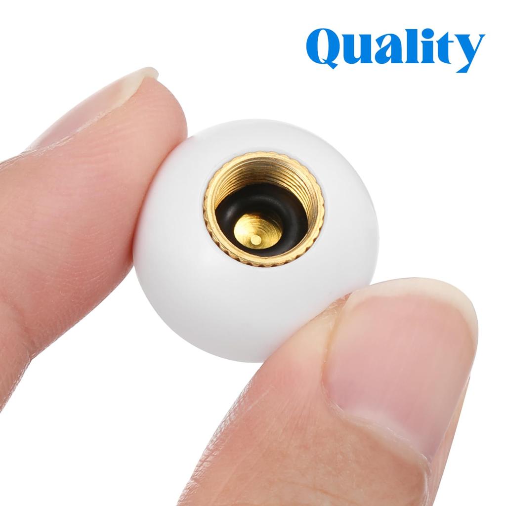 BELLIFFY 12PCS Bicycle Valve Eyeball Tire Valve Caps Eyeball Valve Caps Fluorescent Valve Stem