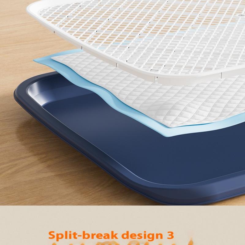 Toaletă de dresaj pentru câini, suport din plastic pentru urina de câine cu plasă detașabilă, tavă reutilizabilă pentru dresajul de câini pentru animale de companie