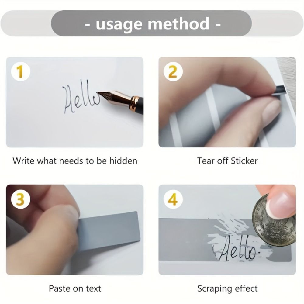 100pcs Funny Scraping Stickers Scratch Cards Scratch Off Cards Children's Redemption Vouchers