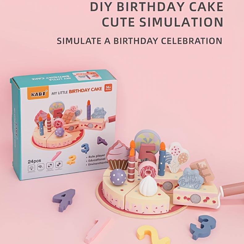 DIY Birthday Cake Simulation Birthday Scene Role Play Interactive Game Free Arrangement Accessories Develop Imagination And Aesthetic Skills