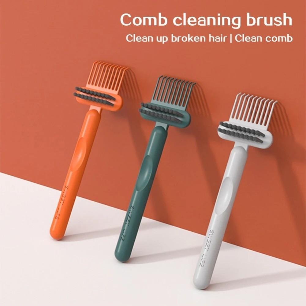 2-in-1 Hair Brush Cleaner Embedded Tools Hairbrush New Cleaner Rake  For Home Salon
