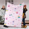 Peppa Pig Theme Printed Blanket,Perfect for Couch, Bed, Travel & Outdoor Use | Machine Washable, Cozy & Durable.