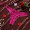 Low Waist Mesh Briefs Women One-piece Romantic T Panties Mesh Sheer Lace Thong  Ladies Girls Gift