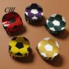 Hairpin for Girl, Football Themed Hair Clip, Large Curved Clip Medium Smooth Surface Long Thick Curly Hair, Strong Elastic Grip Sports Style Fan Gift