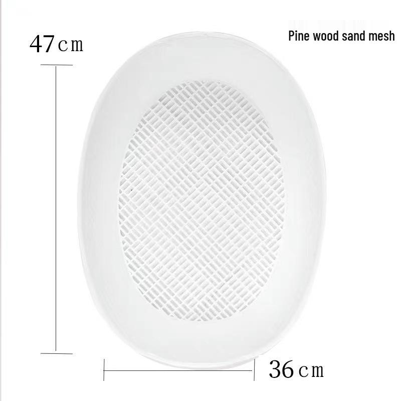 Mika Enclosed Cat Litter Box with Door Panel, Garbage Bag Drawers, and Accessories Upgrade