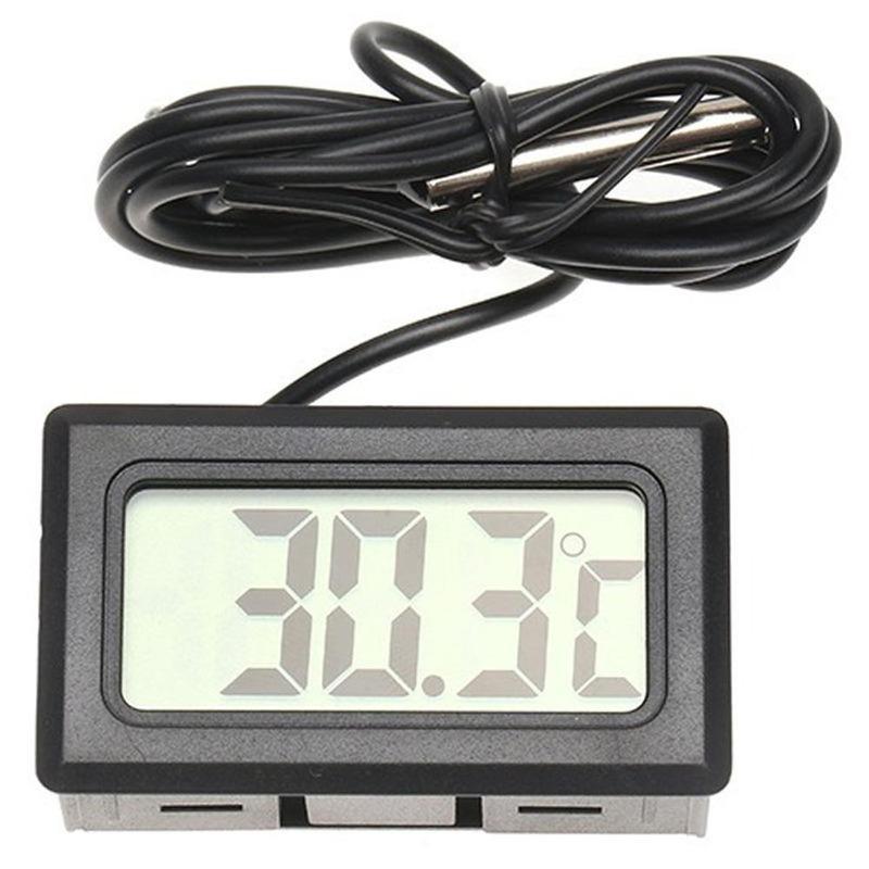 Aquarium Waterproof Probe Thermometer WITHOUT BATTERY Digital LCD Fish Tank Waterproof Temperature Thermometer Meter Reptile