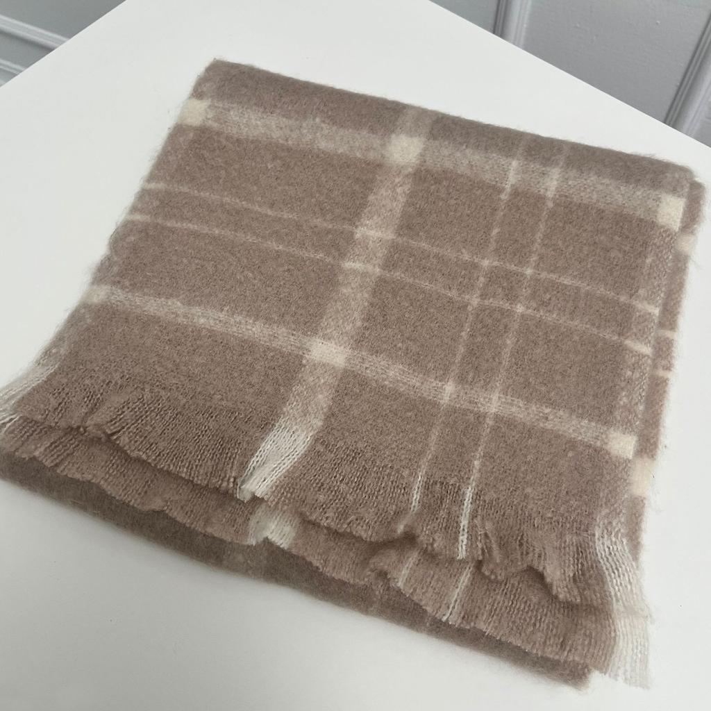 Plaid scarf women's winter senior sense thickened warm imitation cashmere scarf shawl scarf