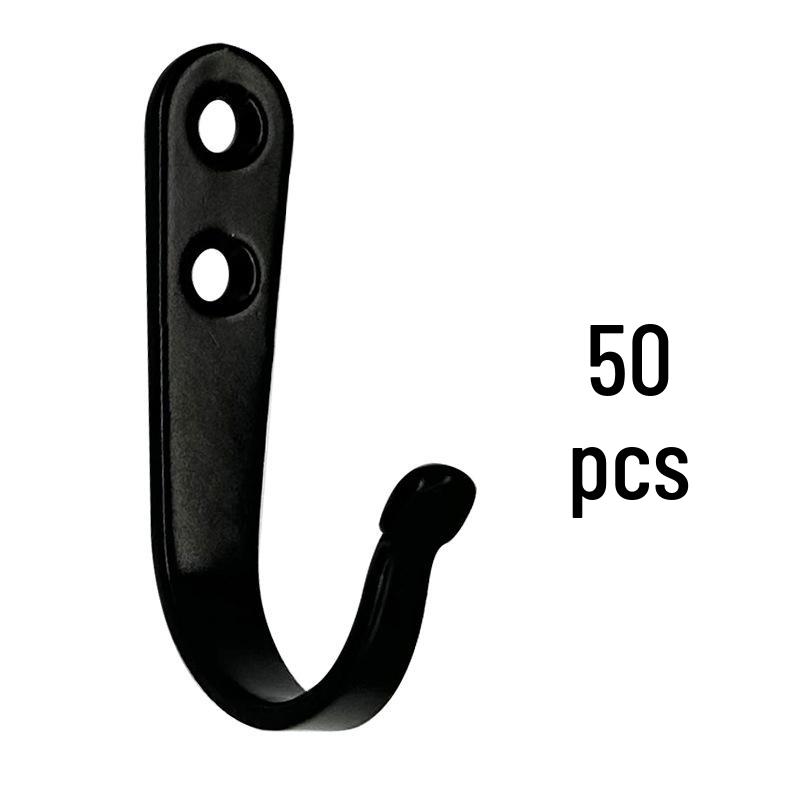 Shangli Modern Black Wrought Iron Wall Hook for Cabinets and Wardrobes
