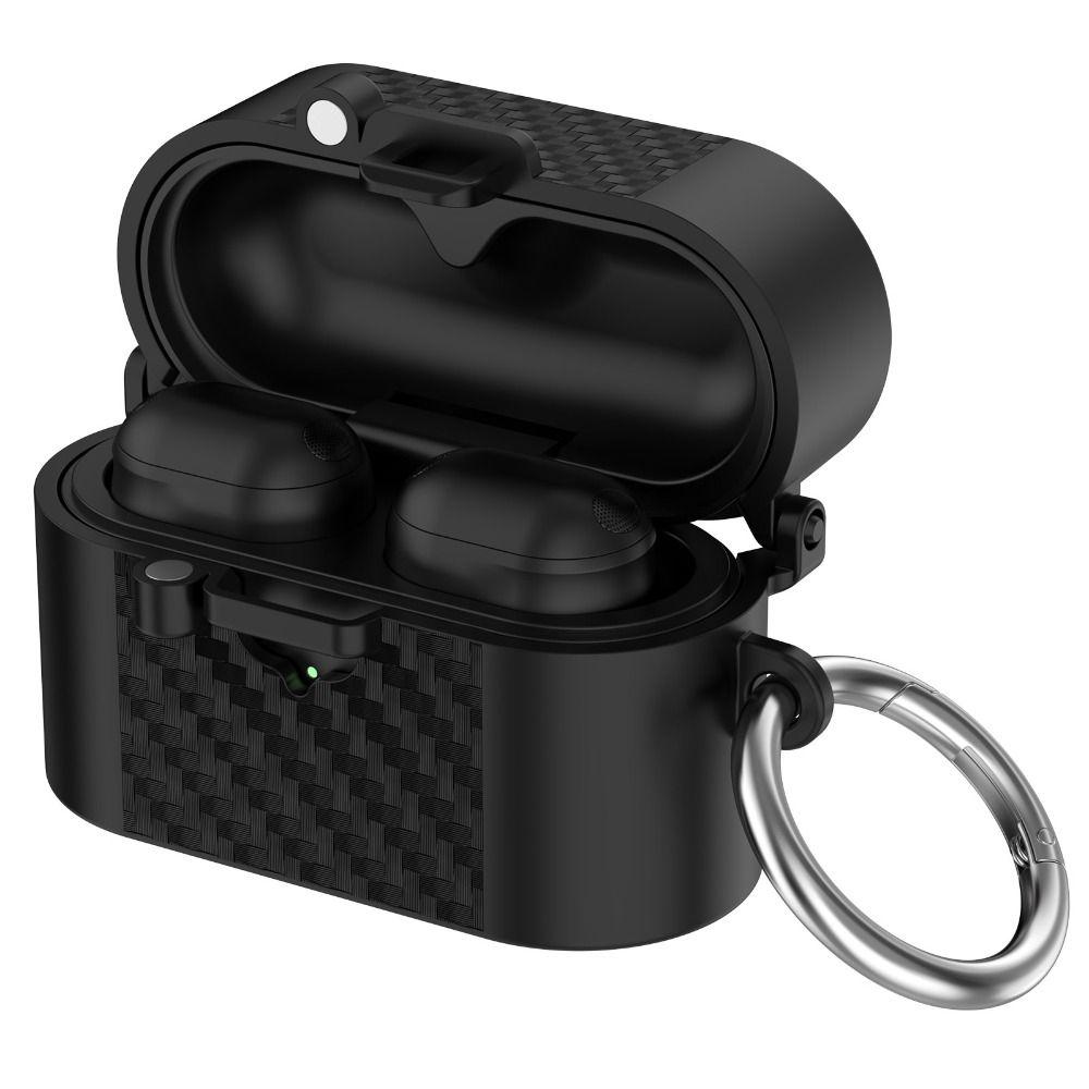 Carbon Fiber Texture Protective Case TPU Charging Case Protector Earbuds Cover for Sony WF-1000XM6