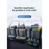 SEAMETAL High-Capacity Car Trunk Storage Bag Leatherette Seat Back Organizer Bag Detachable Hanging Universal Car Storage Pocket