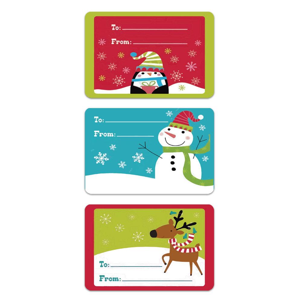 Label Paper Phone Stickers Merry Christmas Children X123