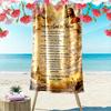 God and Jesus Design with Prayer Text - Beach Towel Quick-drying for Travel Outdoor Sports Jogging Beach and Swimming