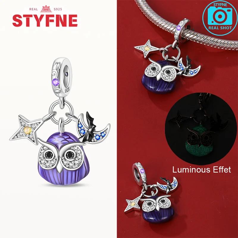 Copper Metal Authentic Original Brand New Halloween Series Luminous Skull Bead Components Compatible With Bracelet High Quality Fine Jewelry Do It