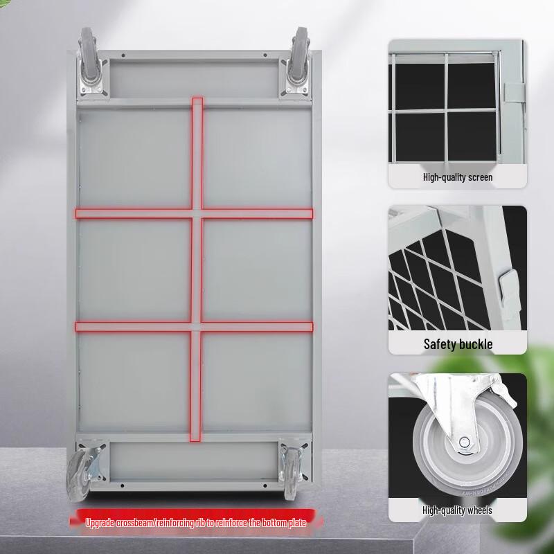 Heavy-Duty Cold-Rolled Steel Warehouse Fence Trolley