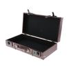 Leatner Suitcase British Decorative Travel Luggage Case Storage Box with Lock Wedding Decorations