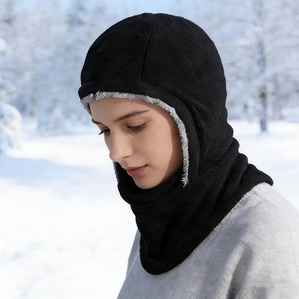 Αντιανεμικό Ζεστό Μπαλακλάβα Unisex Χειμερινό Ζεστό Κάλυμμα Λαιμού Προστασία Αυτιών Καπέλο Ενός Κομματιού Υπαίθριος Αθλητισμός Θερμικό Fleece Μάσκα Πλήρους Προσώπου