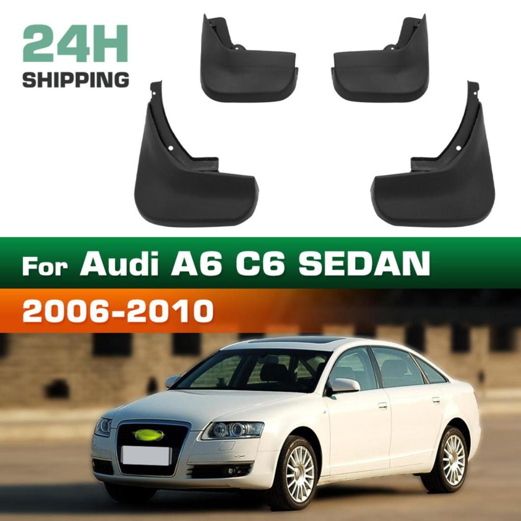 4 PIÈCES Bavettes de Voiture Garde-boue Pare-éclaboussures Garde-boue Bavettes de Voiture Pour A6 C6 BERLINE 2006 2007 2008 2009 2010