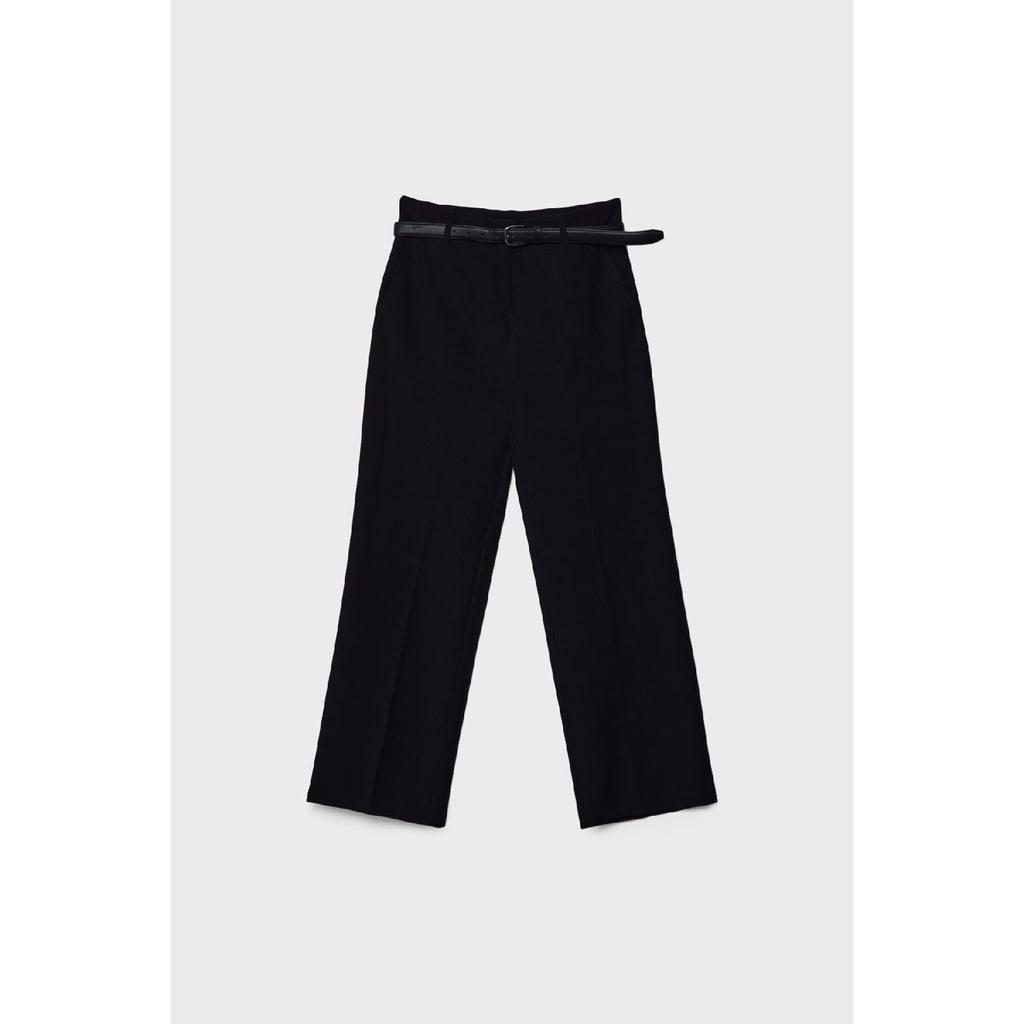 Straight Fit Fabric Pants