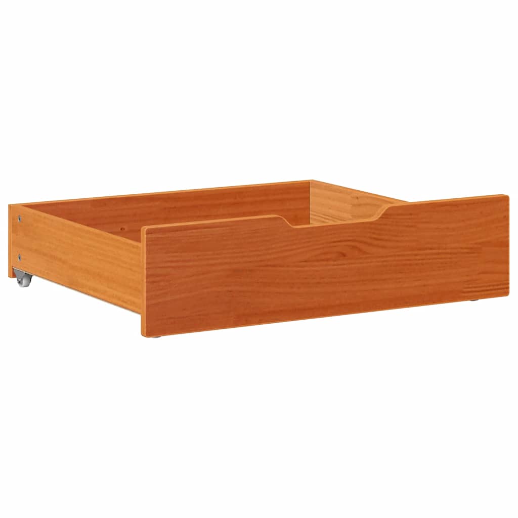 Vidaxl Szuflady Pod Łóżko, 2 Szt., Woskowy Brąz, 65X55X16 Cm, Sosna