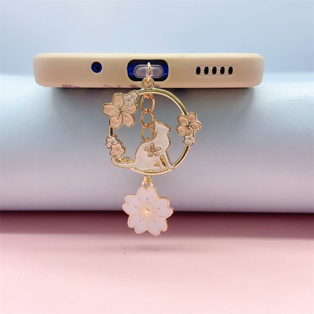 Sakura Rabbit Phone Anti Dust Cap 3.5mm Earphone Jack Type-C Anti Dust Plug  Smartphone