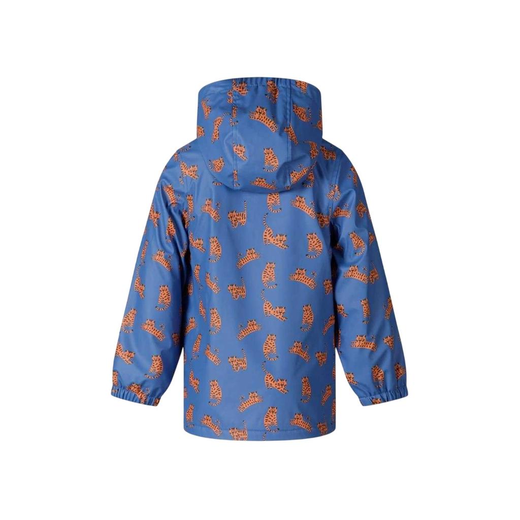 Minoti Boys Tiger Print Lightweight Relaxed Fit Raincoat