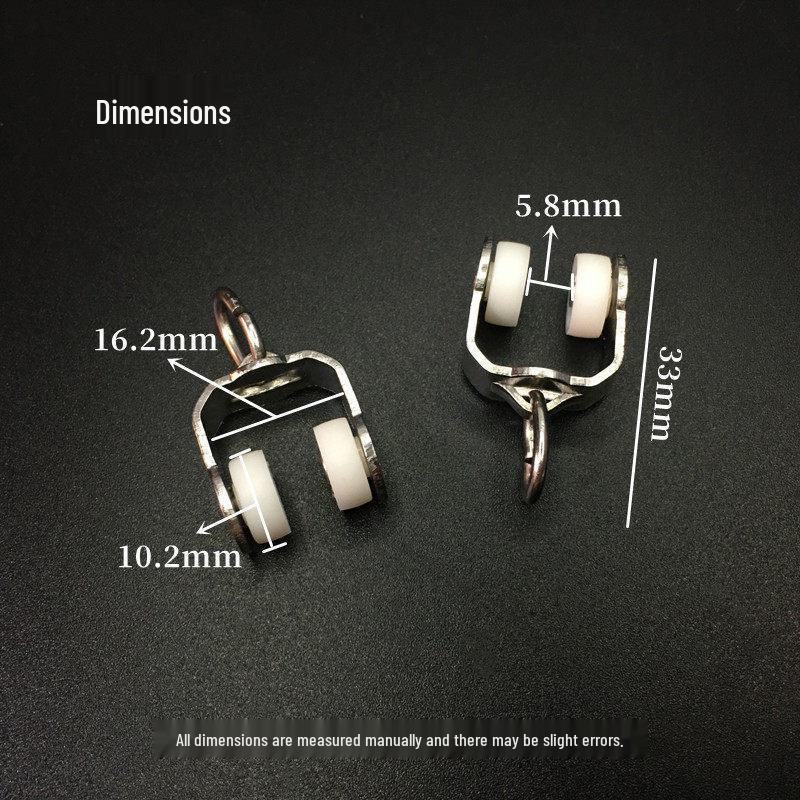 Stainless Steel I-Beam Curtain Track with Roller and Hook Wheels 2 pieces with free shipping