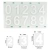 Reflective Waterproof 0-9 Number Stickers - Fluorescent Adhesive for Mailbox, Garage & Letterbox