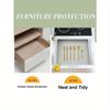 1 Roll Grey Thickened Shelf Liner for Kitchen Cabinets Non-Adhesive Drawer Liner Non-Slip Cupboard Liner Washable EVA Refrigerator