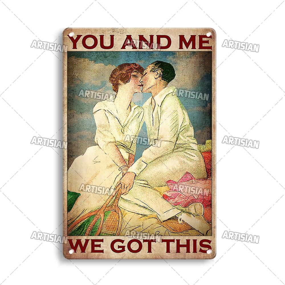 Mfoever Tin Sign Artisian SPORT Metal Sign Tennis Tin Poster Decorative Plate Badminton Cricket Pickleball Plaque Wall Decor Garage Bar Pub Club