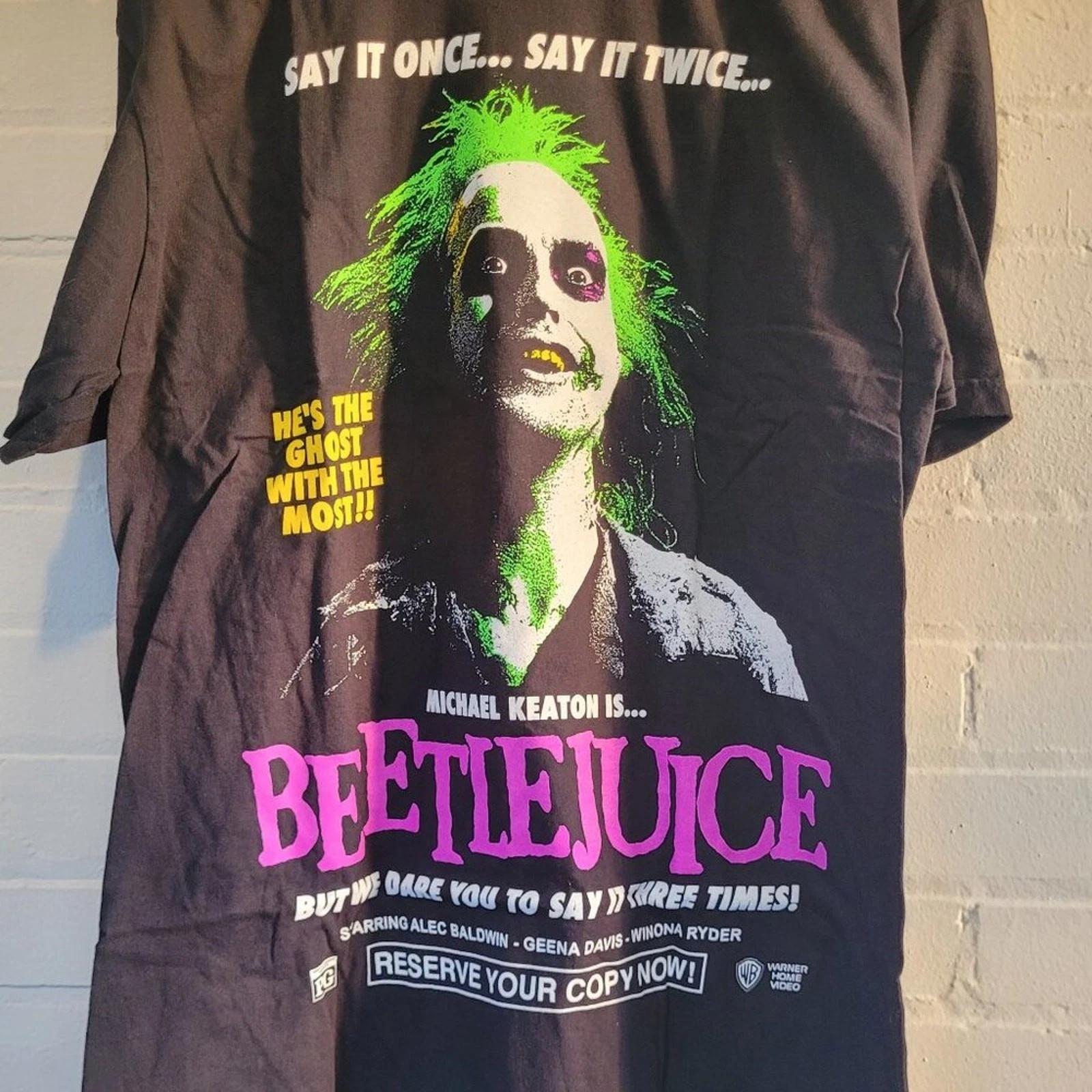 

Rucking Fotten Beetlejuice VHS Promo T-Shirt Large Comfort Colors Double Sided L
