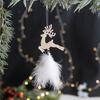 1PC Acrylic Christmas Christmas Elements Christmas Tree Pendant Decoration Atmosphere Gift Feather Decoration Holiday