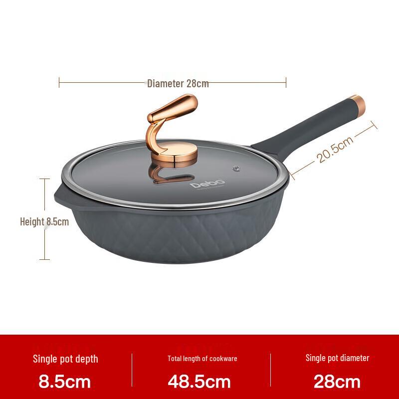 

Debo 28cm Non-Stick Flat-Bottom Frying Pan