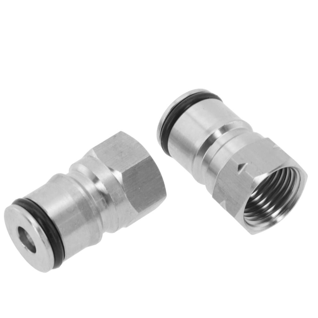 2 Paar Edelstahl Kugelsperr-Keg-Anschlüsse Kupplungen Set Für Selbstgebrautes Zapfbier Heimbrau-Ausrüstung Küchenwerkzeuge