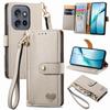 For Motorola Edge 50 Neo 5G/Moto S50 5G/Thinkphone 25 5G Case RFID Blocking Zipper Pocket Leather Wallet Phone Cover