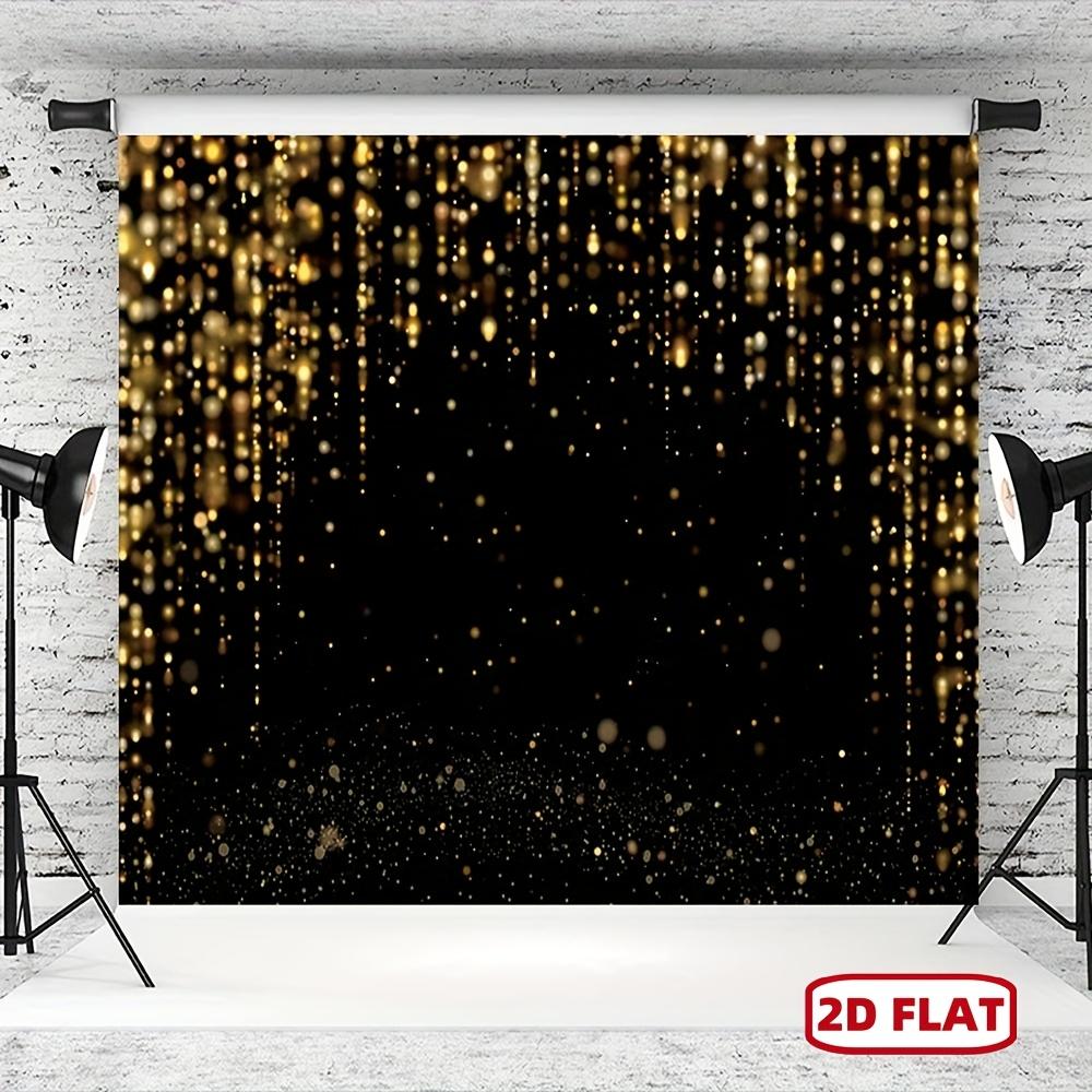 1Pcs  Black Golden Glitter Backdrop Decoration Background Winter Backdrop Decorations For Photo Studio Photo Booth Christmas