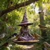 Handcrafted Resins Bird Feeder Easy Installation Garden Decoration For Nature Observation